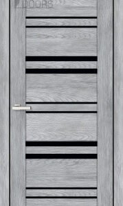 Полотно дверне ПВХ ТМ DOORS 2000х600х40мм С 017 BG (чорне), шт