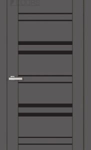 Полотно дверне ПВХ ТМ DOORS 2000х600х40мм С 017 BG (чорне), шт