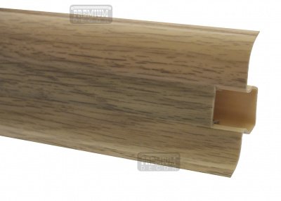 Плінтус ОМіС PREMIUM decor під проводку 60мм 2,5м МАТОВИЙ, шт