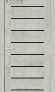 Полотно дверне ПВХ ТМ DOORS 2000х600х40мм С 018 BG (чорне), шт