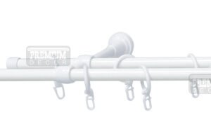 Карниз PD 16мм подвійний без наконечників 1,2м, кмпл.