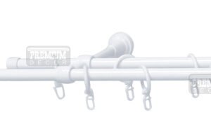 Карниз PD 16мм подвійний без наконечників 1,2м, кмпл.