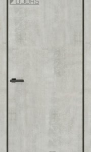 Полотно дверне ТМ Doors 2000х600х42мм TRENTO 01B BLACK (з фрезерув. п/з 96/85), шт