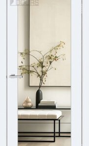 Полотно дверне ПВХ ТМ DOORS 2000х600х40мм С 060 MS/B (mirror/глухе), шт