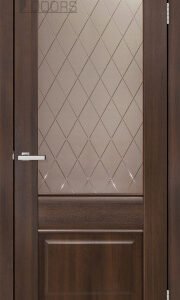 Полотно дверне ПВХ ТМ DOORS 2000х600х40мм С 070 CDb (бронза), шт