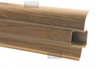 Плінтус ОМіС PREMIUM decor під проводку 60мм 2,5м МАТОВИЙ, шт