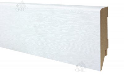 Плінтус Оміс МДФ прямий на кляймер 80*19*2400мм, шт