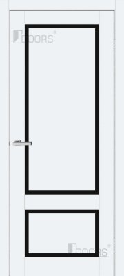 Полотно дверне ПВХ ТМ DOORS 2000х600х40мм С 105 ВG (чорне), шт