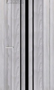 Полотно дверне ПВХ ТМ DOORS 2000х700х40мм С 050 BG (чорне), шт