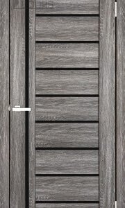 Полотно дверне ПВХ ТМ DOORS 2000х600х40мм С 067 ВG (чорне), шт