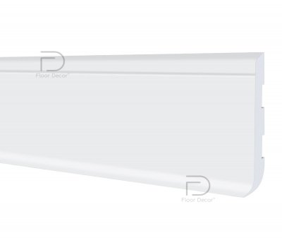 Плінтус для підлоги ПВХ ТМ Floor decor D80 Slim під 2500*80мм, шт