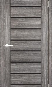 Полотно дверне ПВХ ТМ DOORS 2000х600х40мм С 018 BG (чорне), шт