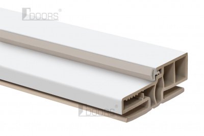 Коробка двер.Waterproof ПВХ ТЕЛЕСКОП. Г-подіб. з ущіл.Д/40 ТМ Doors 90x35мм (кмпл.), кмпл.