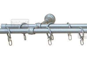 Карниз PD 16мм подвійний без наконечників 1,2м, кмпл.